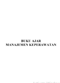Image of Buku Ajar Manajemen Keperawatan
