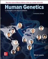Image of Human Genetics : Concepts and Applications