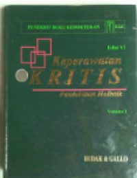 Image of Keperawatan Kritis : Pendekatan Hostik