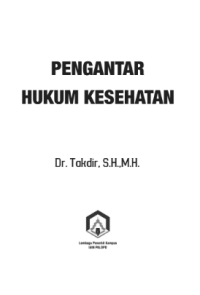 Image of Pengantar Hukum Kesehatan