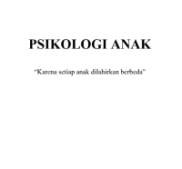Image of Psikologi Anak